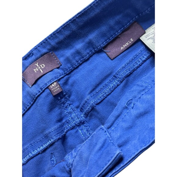 NYDJ Ankle Jeans Size 14P Blue Lift Tuck Technology Stretch Slim Fit Pant Bold - Picture 8 of 10